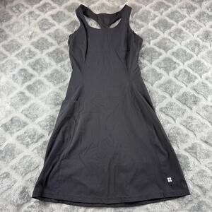 Sweaty Betty Dress Womens Small Black Racerback Athletic Pocket Sleeveless